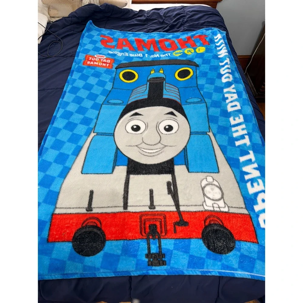 Thomas & Friends Fleece Blanket Toddler 40x60 Day Out With Thomas No 1 Engine